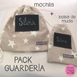 Conjunto mochila y bolsa de muda - Mi Muselina (23,95€)